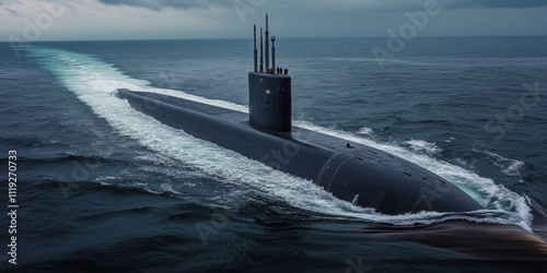 Atomic submarine 941 project showcases advanced technology in submarine design. Experience the innovative features of the atomic submarine that redefine naval capabilities. photo