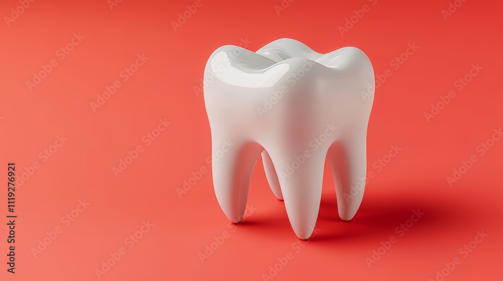 Dental Carvings Icon on Red Background with White and Blue Accents, Isometric View Generative AI Dental Carvings Icon on Red Background with White and Blue Accents, Isometric View Generative AI