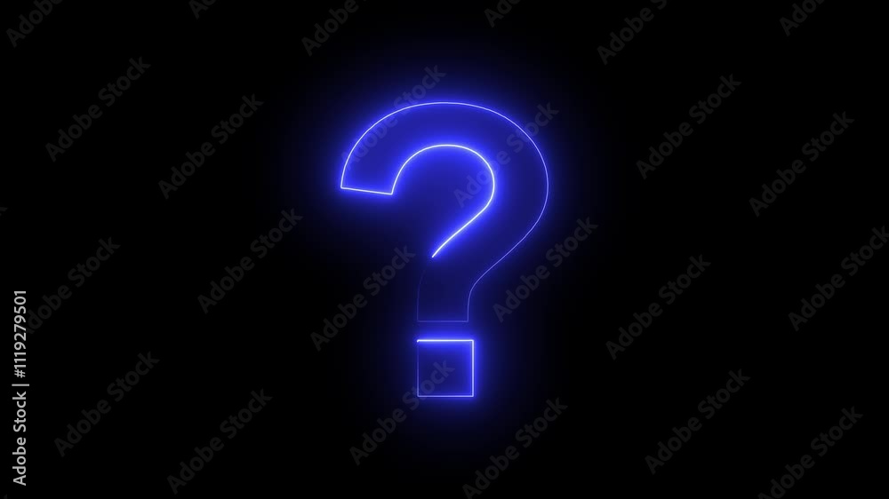? icon animation by blue color neon on black background. ? icon animation by blue color neon on black background.