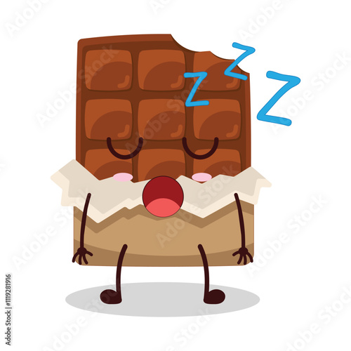 cute rest expression of sweet potato cartoon character