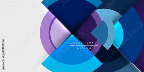 Target circle geometric abstract shapes. Vector Illustration For Wallpaper, Banner, Background, Card, Book Illustration, landing page