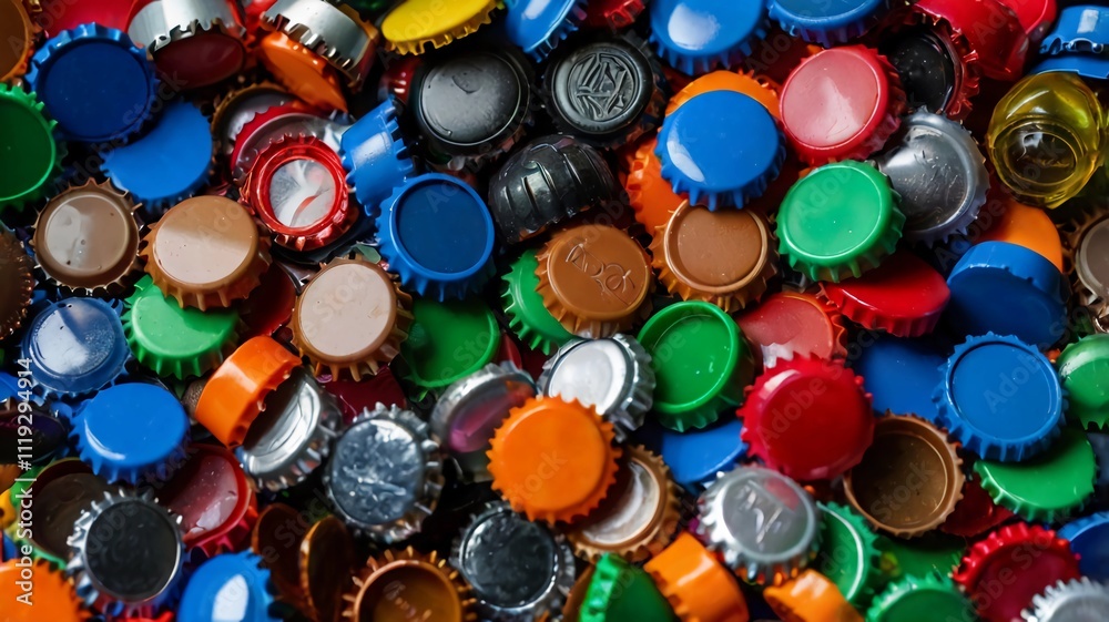Plastic bottle caps background. Cap material is recyclable.Remove lids from plastic bottles before recycling them. Recycling collection and processing plastic bottle caps Plastic bottle caps background. Cap material is recyclable.Remove lids from plastic bottles before recycling them. Recycling collection and processing plastic bottle caps