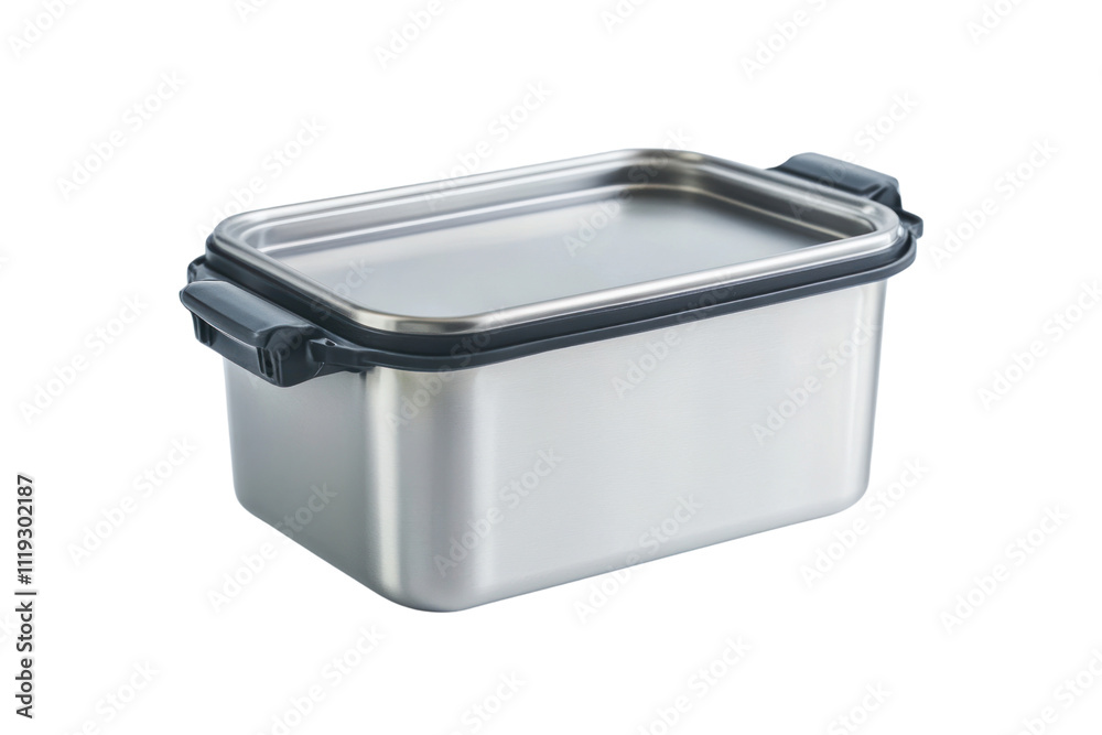 Plastic storage box with snap-on lids, perfect for organizing home items isolated on transparent and white background.PNG image Plastic storage box with snap-on lids, perfect for organizing home items isolated on transparent and white background.PNG image