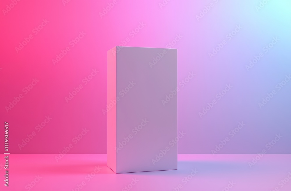 Clean white vertical rectangular box mockup in high resolution for branding projects. Clean white vertical rectangular box mockup in high resolution for branding projects.