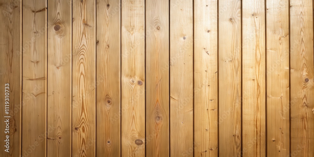 Obraz premium Natural Light on Vertical Wooden Planks Background Texture