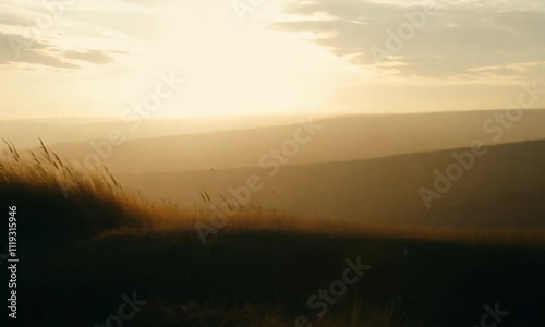 sunrise in the mountains