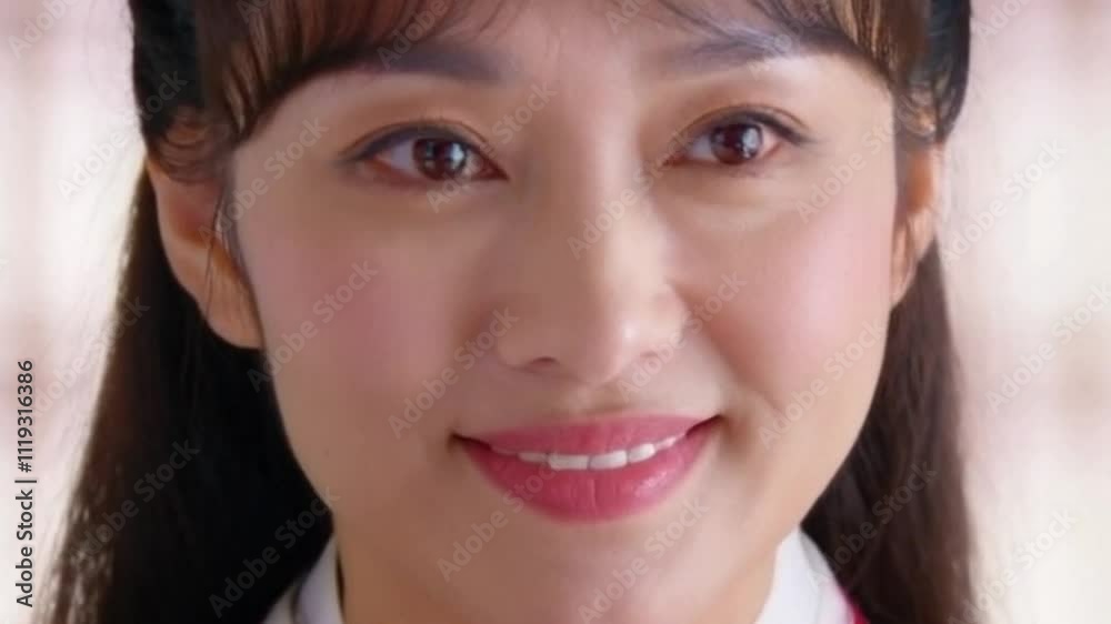 beautiful woman's expression is very cute and adorable beautiful woman's expression is very cute and adorable