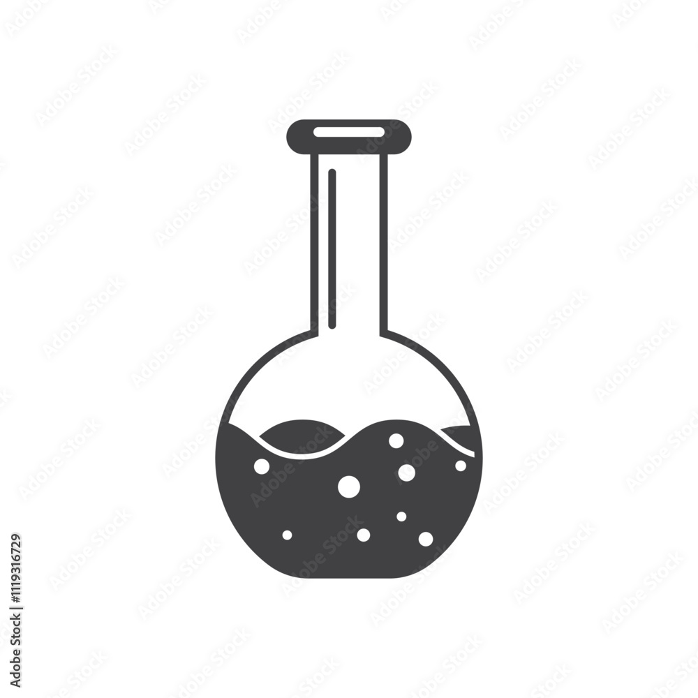 Science lab bottle icon in flat style. Laboratory glassware equipment vector illustration on isolated background. Test tube sign business concept. Science lab bottle icon in flat style. Laboratory glassware equipment vector illustration on isolated background. Test tube sign business concept.