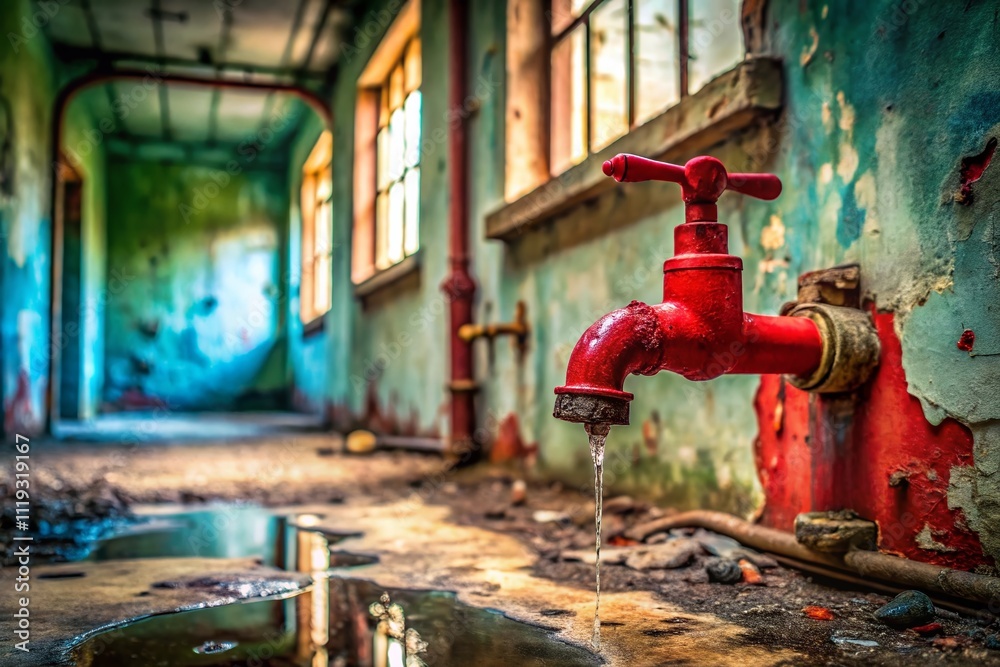 Abandoned House Water Damage - Leaky Faucet & Pipes Abandoned House Water Damage - Leaky Faucet & Pipes
