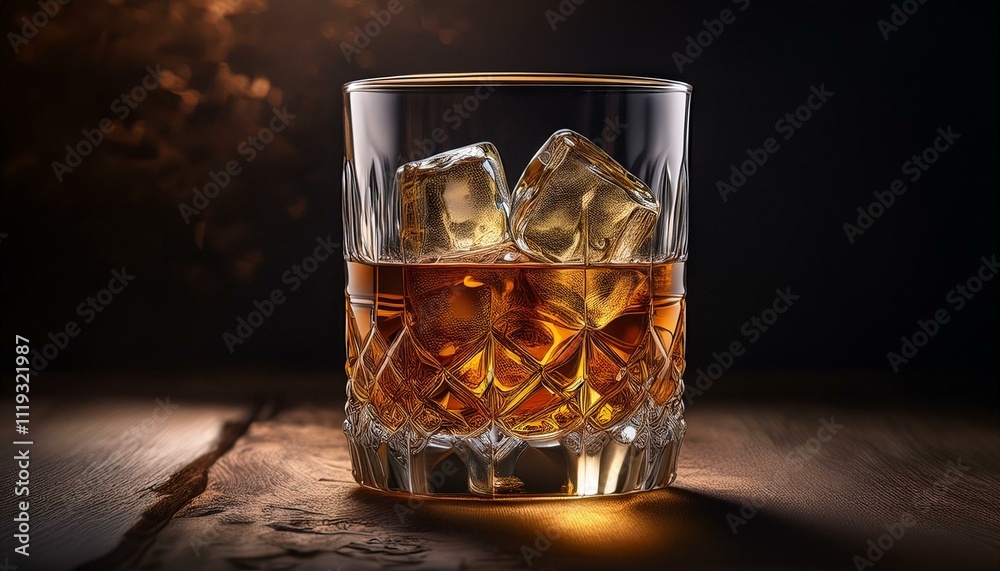Refined Refreshment: Whiskey with a Touch of Ice Refined Refreshment: Whiskey with a Touch of Ice