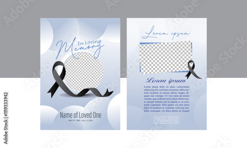 Funeral Poster offers tasteful, elegant templates for memorials and services