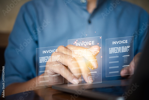 digital invoice and payment solutions, including electronic bills, receipts, fraud prevention, and data processing in the finance and business sectors using advanced technology.