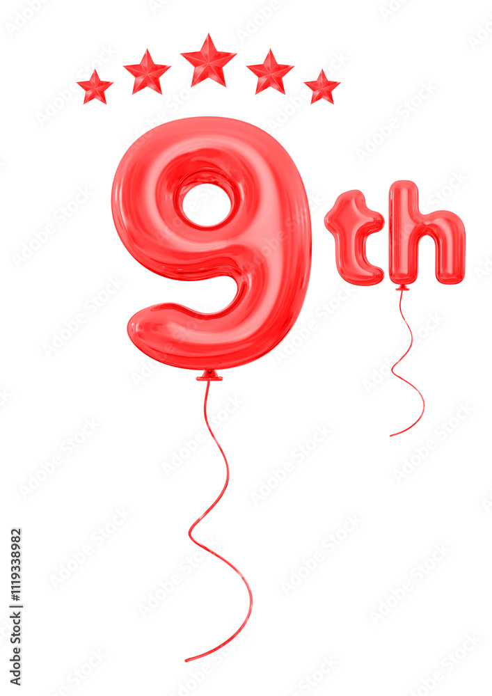 9 Anniversary Red Balloon 9 Anniversary Red Balloon