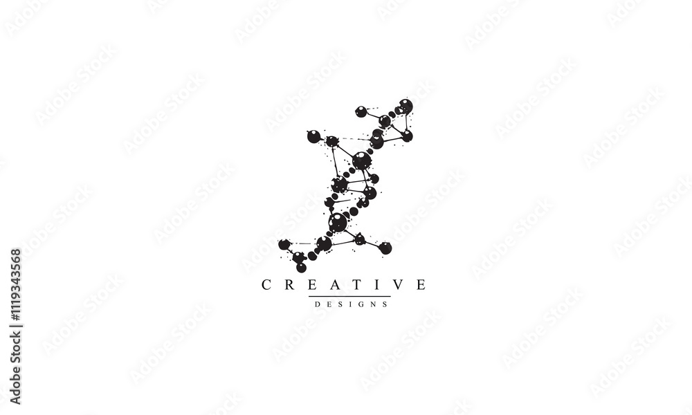 DNA structure vector simple black icon white background DNA structure vector simple black icon white background