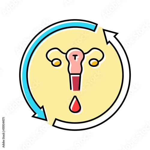 menstrual disorders woman disease color icon vector. menstrual disorders woman disease sign. isolated symbol illustration