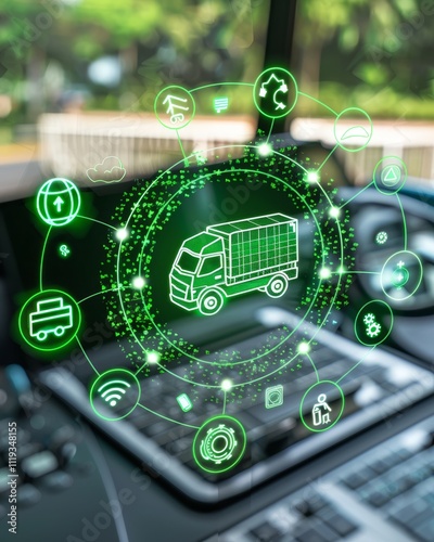 Sustainable transport solutions eco friendly trucking for net zero carbon emissions in forests