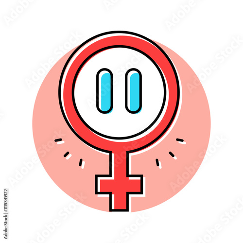 menopause woman disease color icon vector. menopause woman disease sign. isolated symbol illustration