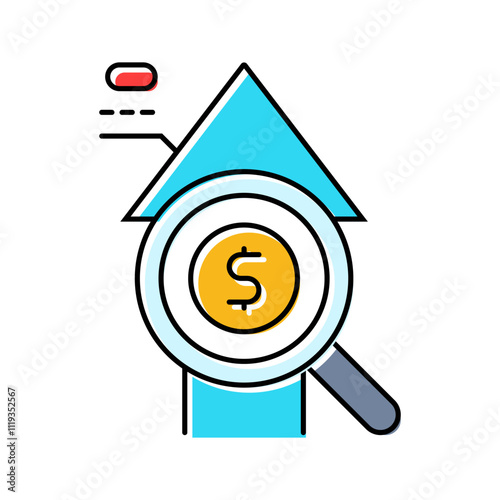 income tracking budget planning color icon vector. income tracking budget planning sign. isolated symbol illustration