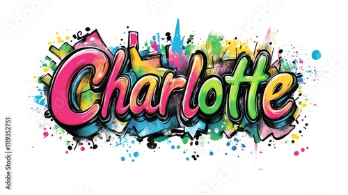 Wallpaper Mural Charlotte Graffiti Art  Torontodigital.ca