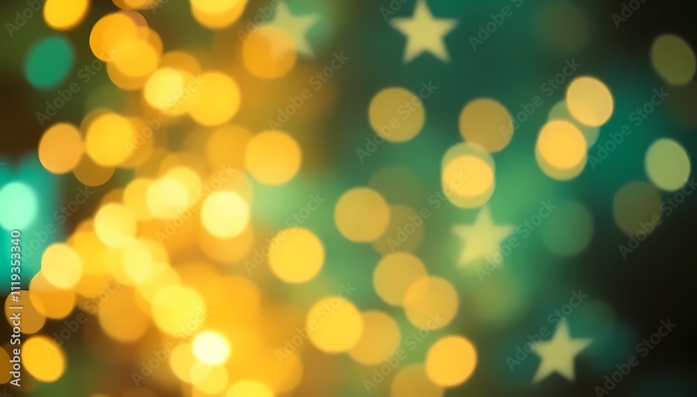Shimmering Festive Holiday Background with Bokeh Lights Shimmering Festive Holiday Background with Bokeh Lights