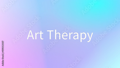 Art Therapy のグラデーション背景イラスト