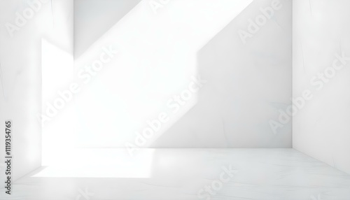 empty room with white wall