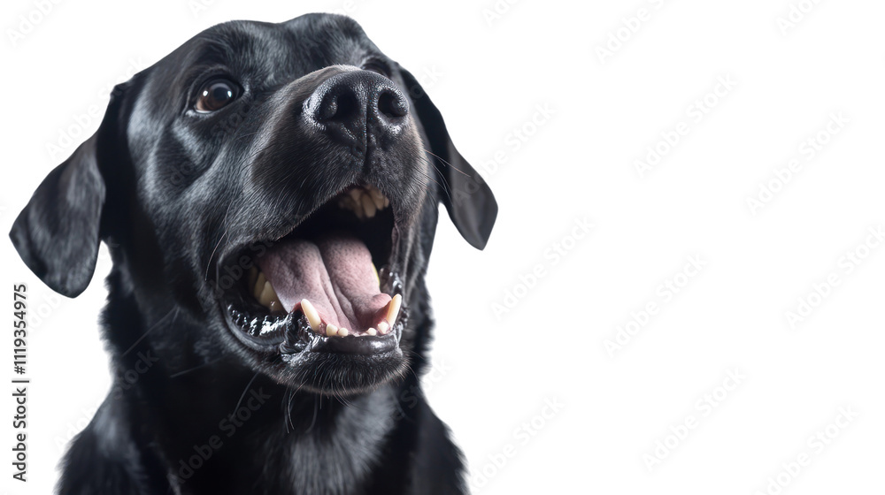 Joyful Black Labrador Retriever Portrait Joyful Black Labrador Retriever Portrait