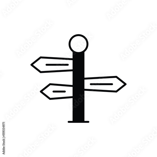 Directions  vector icon