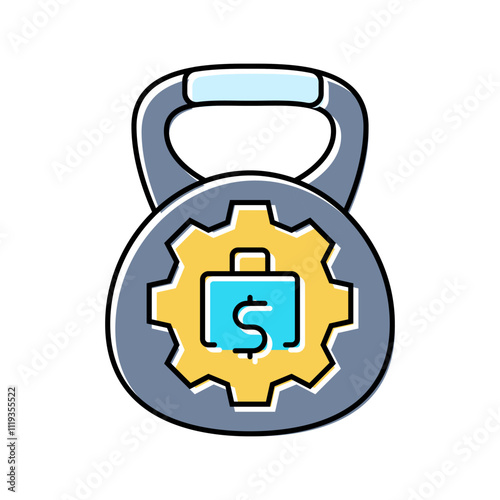 debt management budget planning color icon vector. debt management budget planning sign. isolated symbol illustration