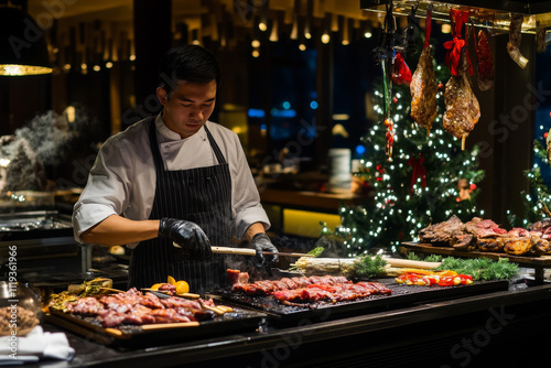 Christmas market food, Christmas market food, Christmas market food, European street food, smoking meat