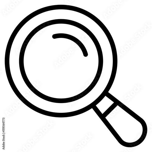 Search icon outline vector illustration