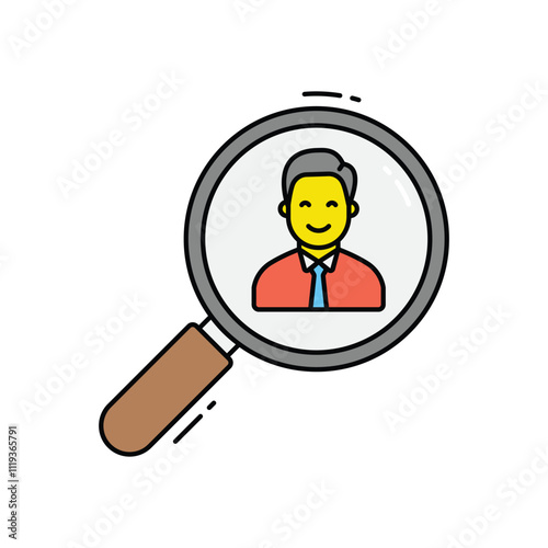 Job seeker vector icon