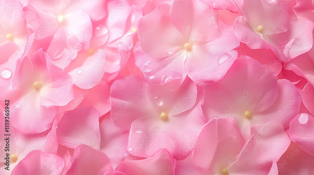 delicate pink hydrangea petals with water droplets a macro photography experience delicate pink hydrangea petals with water droplets a macro photography experience