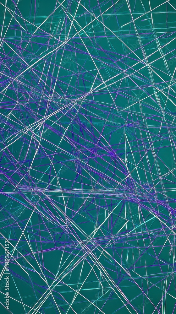 Obraz premium Abstract Design with Intricate Intersecting Lines. A Stunning Visual Composition with Vibrant Colors and Geometric Shapes.