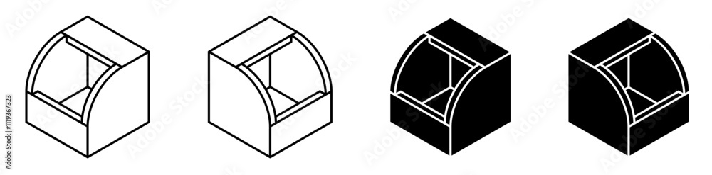 storage box silhouette vector storage box silhouette vector
