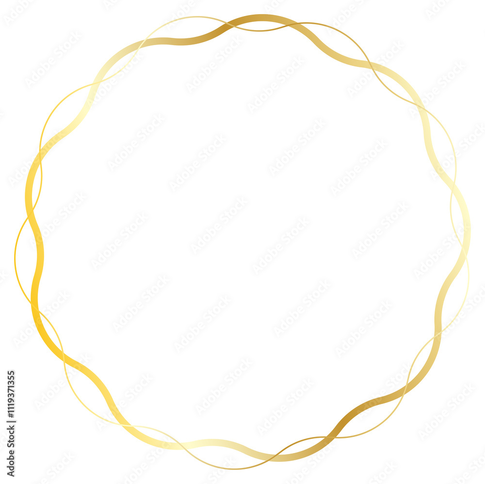 Elegant Gold Decorative Wreath Design Elegant Gold Decorative Wreath Design