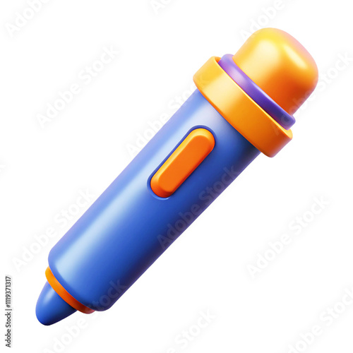 Penlight  3d  cartoon style illustration 