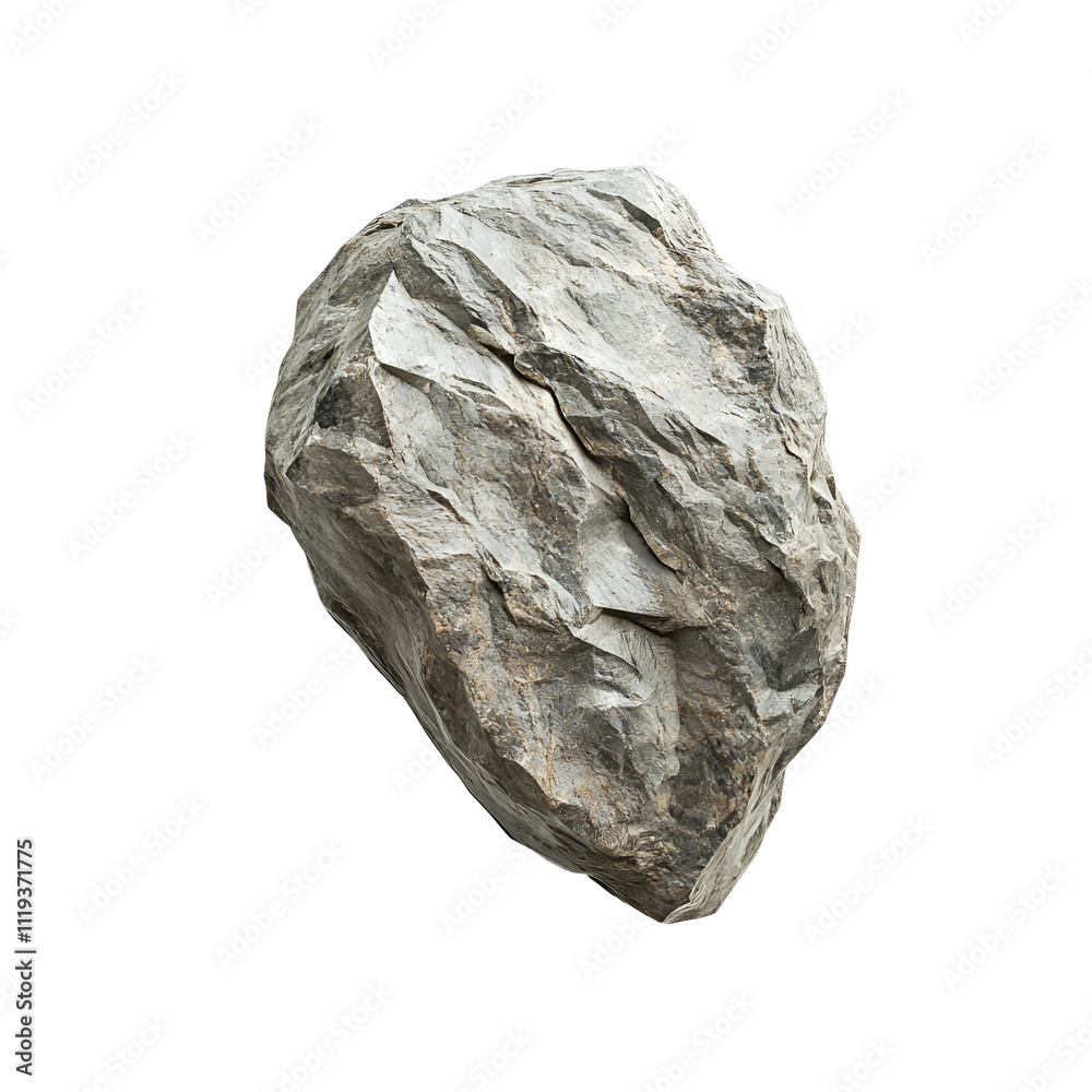 Top view of a hyperrealistic single spodumene rock in an irregular shape isolated on a white transparent background Top view of a hyperrealistic single spodumene rock in an irregular shape isolated on a white transparent background