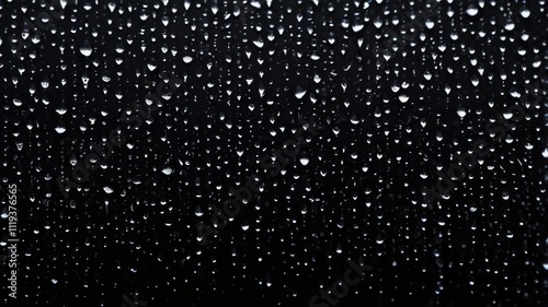 texture of white rain drops on a black background for a filter on the photo