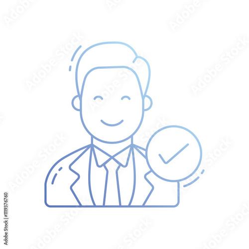Candidate vector icon