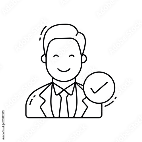 Candidate vector icon