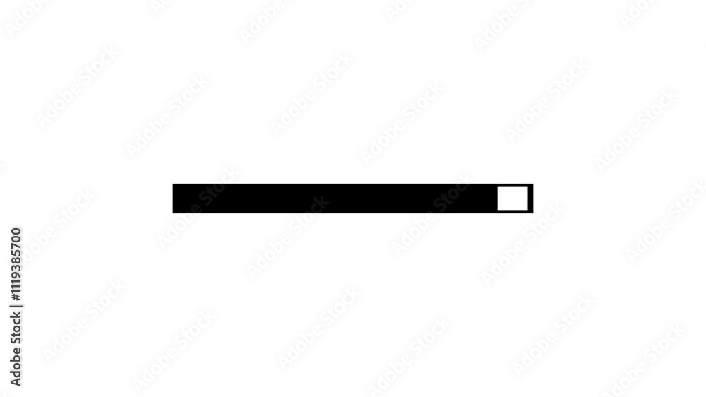 black loading bar on white backgroound. progress line video black loading bar on white backgroound. progress line video