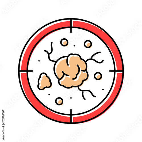 targeted therapy cancer treatment color icon vector. targeted therapy cancer treatment sign. isolated symbol illustration