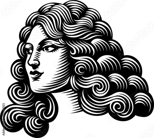 Woman Medieval Style Head F...