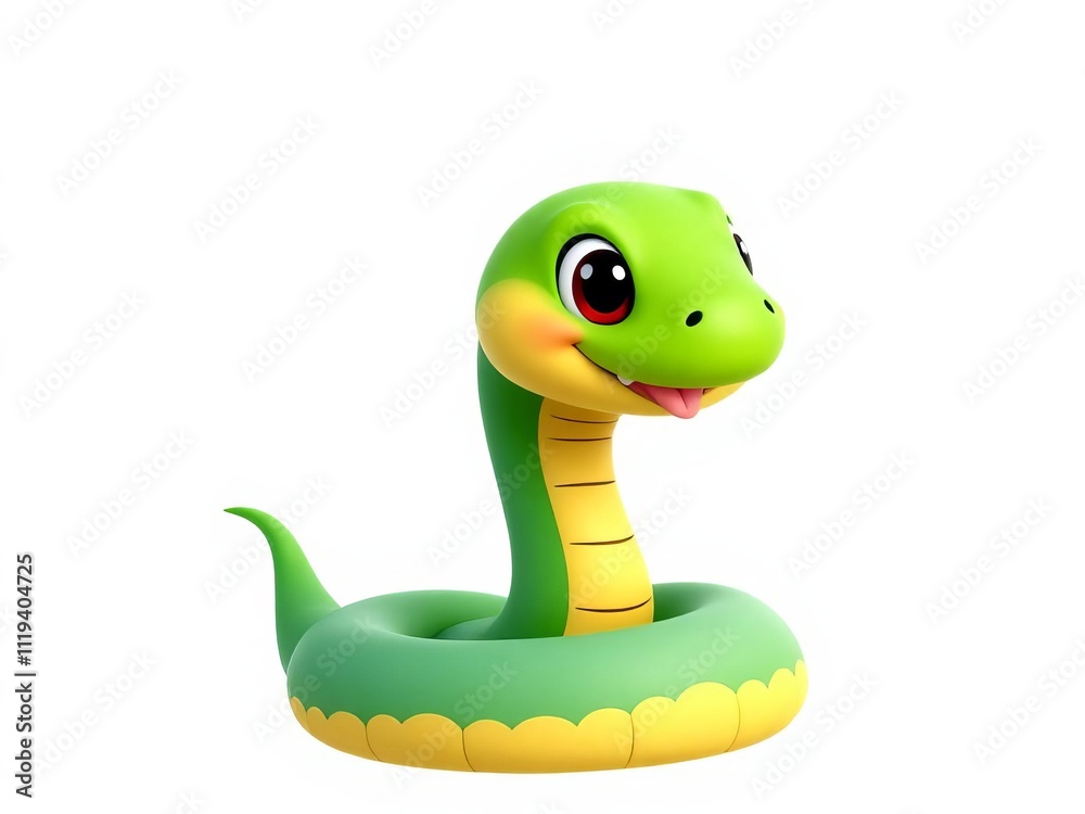 A cute snake with a big smile on its face A cute snake with a big smile on its face