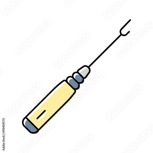 seam ripper dressmaking fashion color icon vector. seam ripper dressmaking fashion sign. isolated symbol illustration