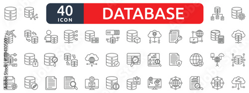 Database icon set