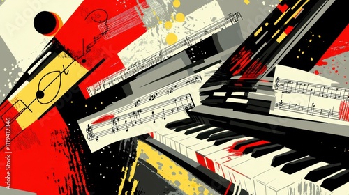 Abstract Piano Music Composition: A Visual Symphony