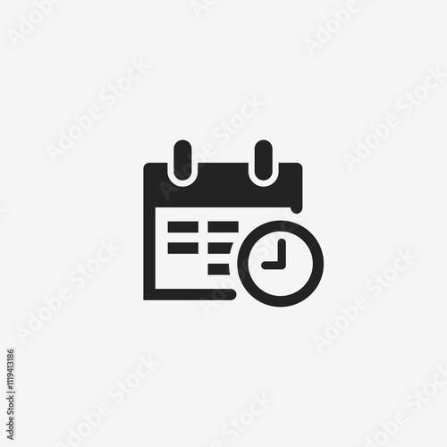 Calendar with Clock
