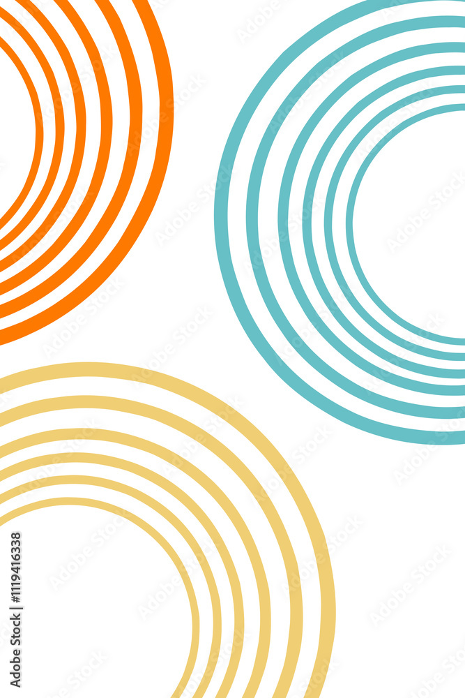 Abstract retro circle  background